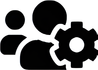 User and settings gear icon