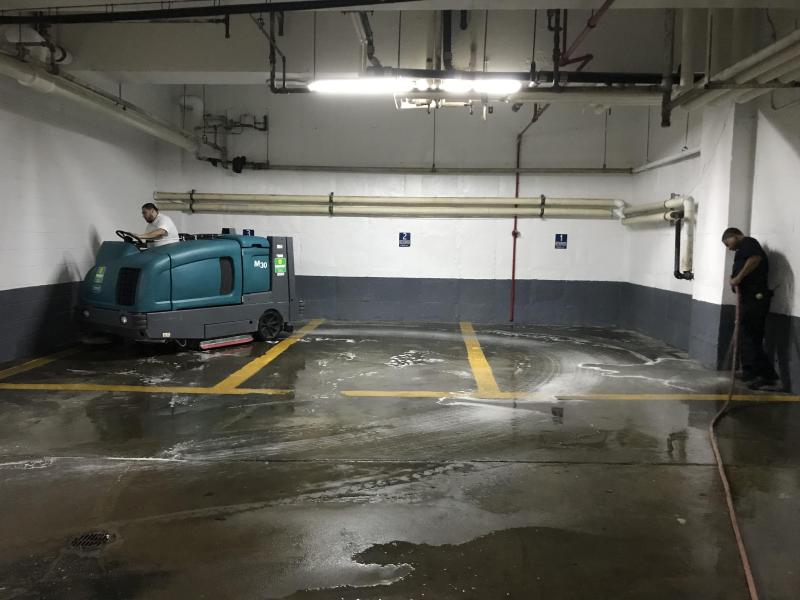 Car-park Sweeping and Scrubbing