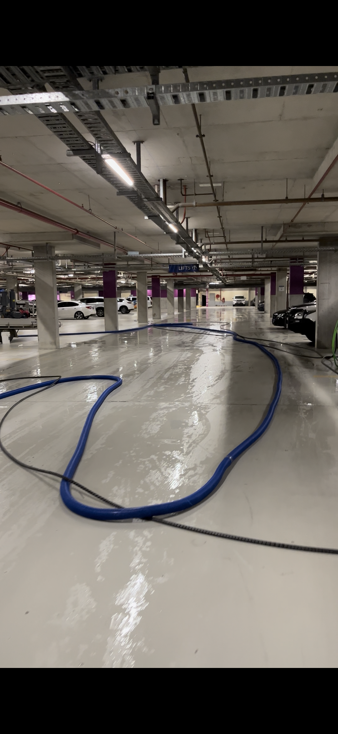 carpark sweeping and scrubbing